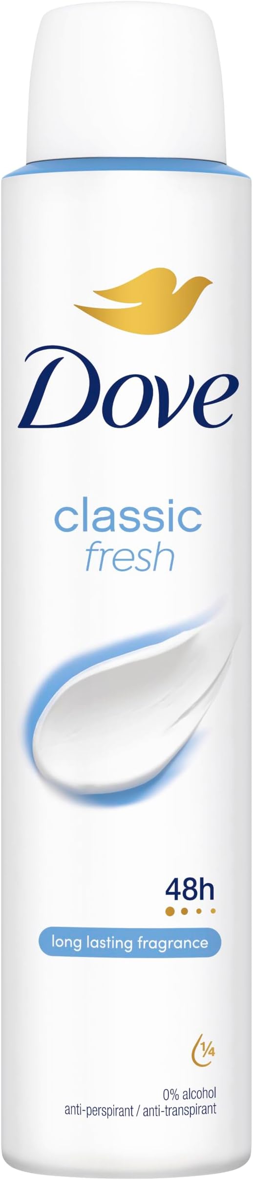 Dove Classic Fresh Women Antiperspirant Deodorant Body Spray 48 Hr Protection