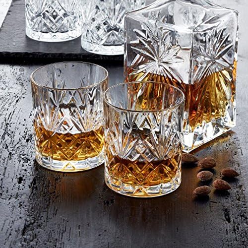 FLOW Barware Classic Whiskey Glasses Set of 2, Transparent, 2 Count (Pack of 1) - Image 5