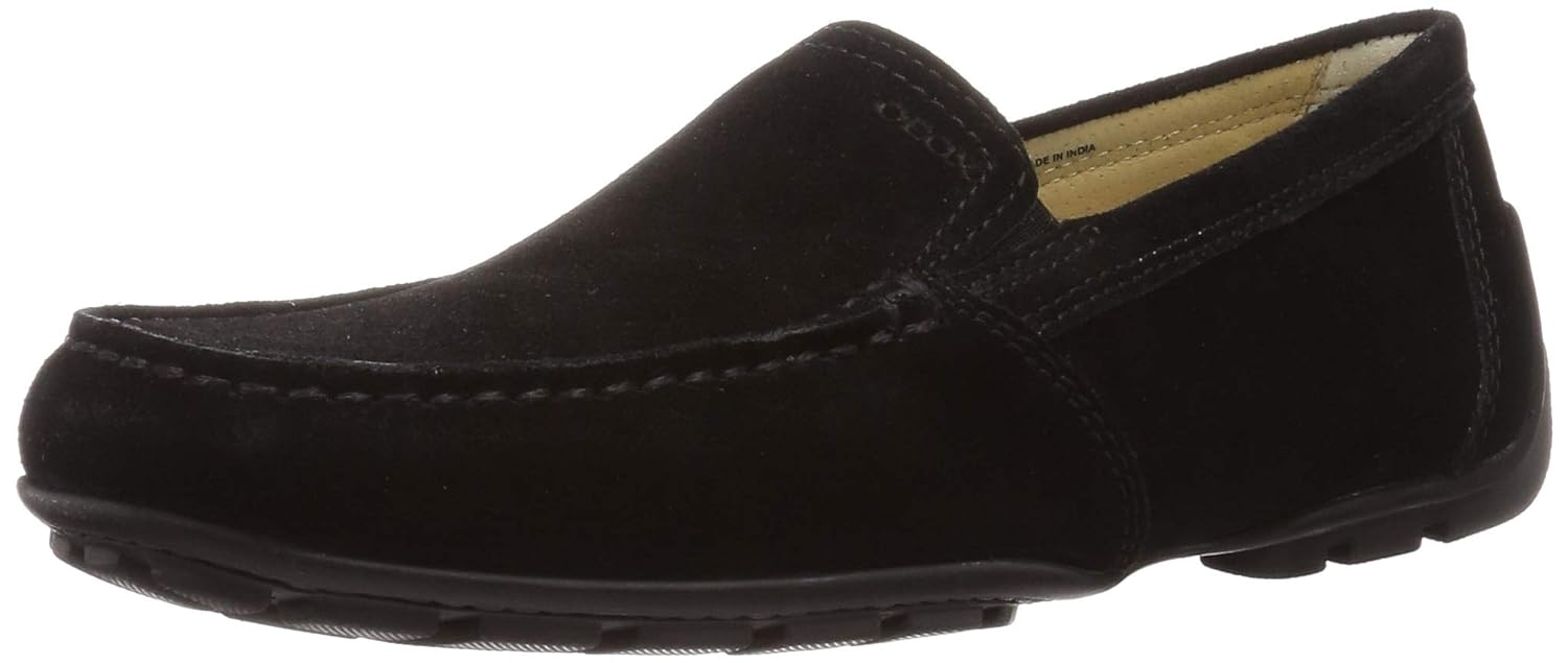 Buy Geox Men's Black Leather Loafers8 UK (42 EU) (9 US