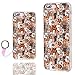 ChiChiC iPhone 8 Plus Case Cool,iPhone 7 Plus Case Cute,Slim Flexible Soft TPU Rubber Clear Protective Cases Cover with Design for iPhone 8 7 Plus 5.5 Inch,Cartoon Animal Pet Dog Puppy and Cat Smile