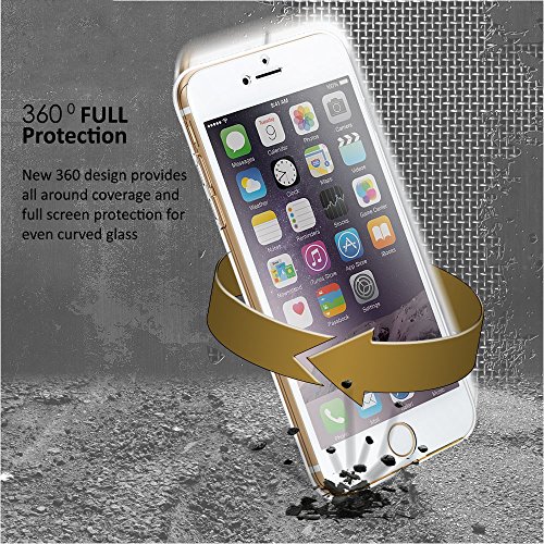 Tri Max For Apple Iphone 6S Plus 6 Plus 5.5 360 Full Body TPU Scratch Resistant PC Transparent Clear Parasailing