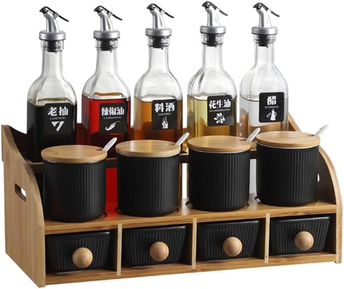 Amazon.de: Mehrzweck-Gewürzglas-Set aus Keramik Gewürzglas-Set für die