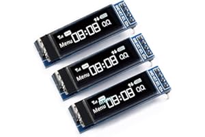 ELECSUNG 3 Pieces OLED LCD Display Module 0.91" 4 PIN SPI Serial OLED Screen Driver 128x32 3.3V ~ 4.2V for Ledger Nano S (White Light)