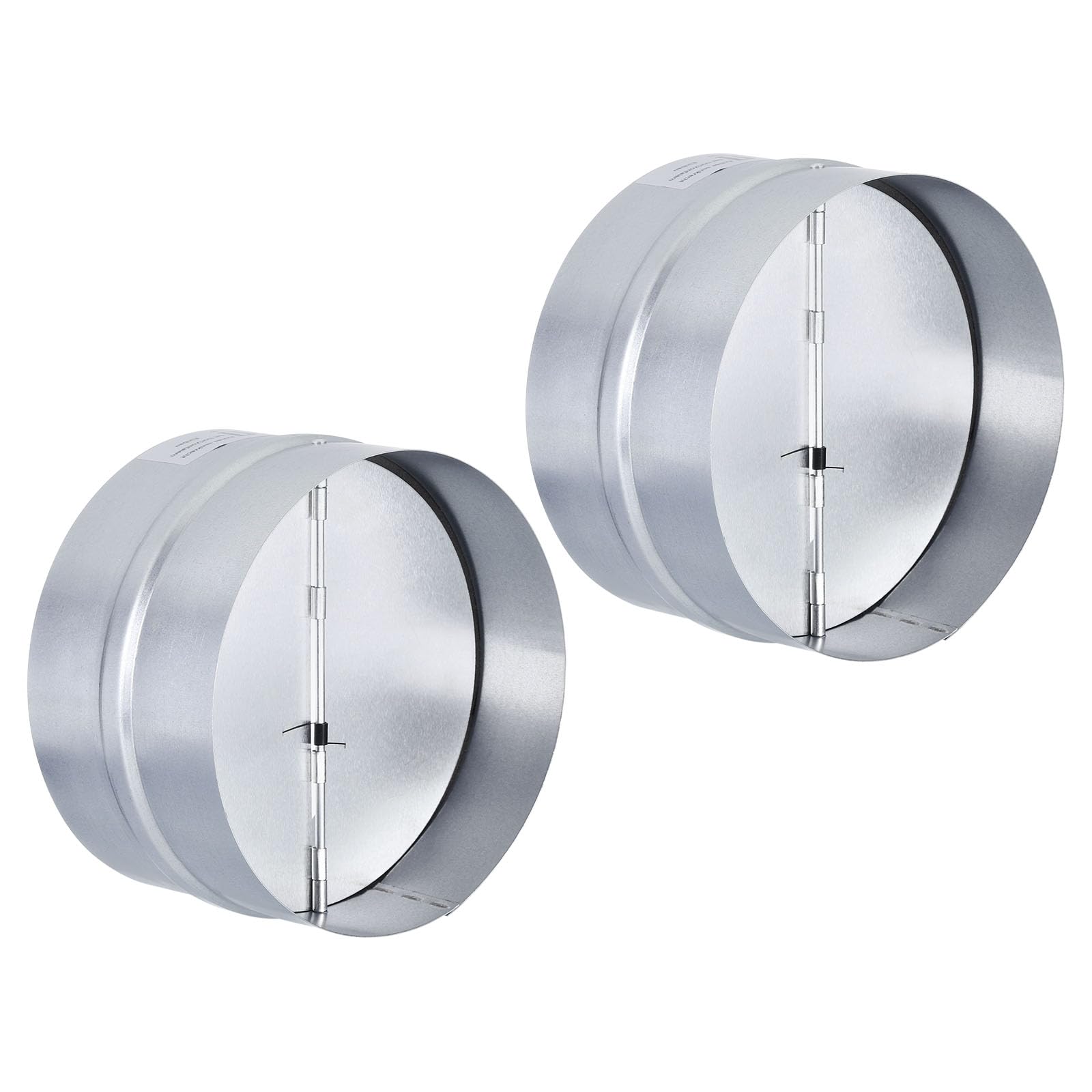 Photo 1 of PATIKIL Backdraft Damper, 6 Inch, 2 Pack Ducting Hose Airflow Insert Backflow Preventer Shutter, One-Way Draft Stopper for Kitchen Bathroom Exhaust Vent Fans