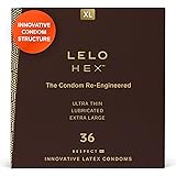LELO HEX Respect XL, Extra Large Condoms with