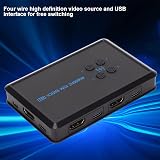 Zunate 4K KVM Switch HDMI 2.0 USB 2.0 PC Hub for Mouse Keyboard Printer view 7
