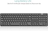 Arteck 2.4G Wireless Keyboard Ultra Slim Full Size with Numeric Keypad view 4