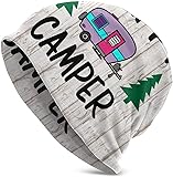 Fuevdvrri Happy Camper Camping Tree Wooden Pattern
