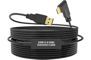 W WDX MAST DYNAPOINT LIMITED VR Link16 ft, USB 3.2 Gen 2x1 to Type-C Cable 10Gbps, Compatible with External NVME/ Quest 3/2/Pro/PICO4 Accessories, Suitable for Steam VR Virtual Reality Headset Games Connected to PC