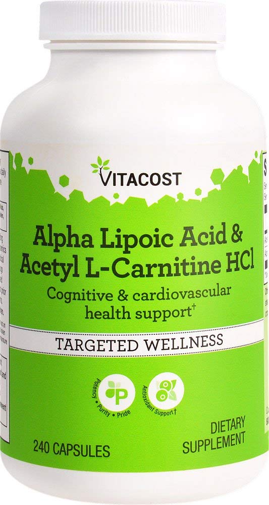 Vitacost Alpha Lipoic Acid & Acetyl LCarnitine HCl 1,600 mg per