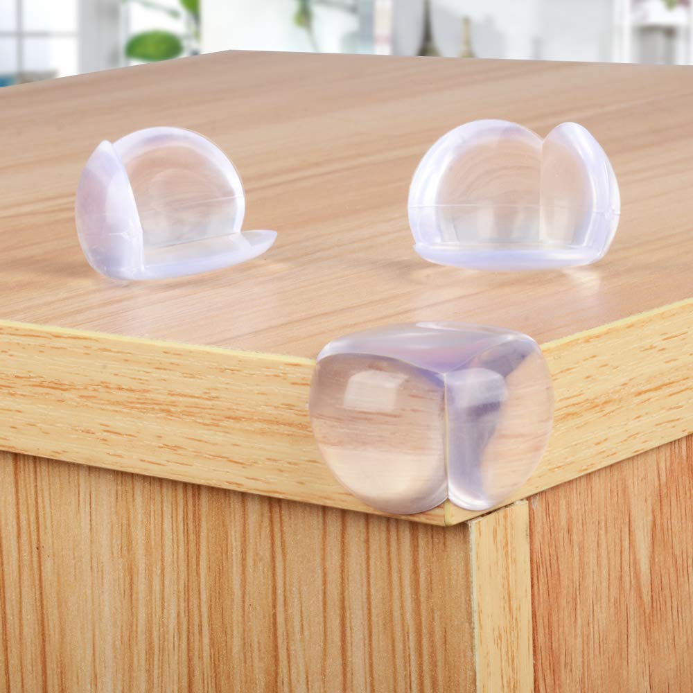 COCOLi Clear Corner Protectors 20 Pack，Baby Proofing Table Corner Guards，Protectors for Child Safety and Furniture Against Sharp Corners : Baby