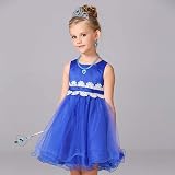 Vicloon Princess Dress Up Accessories 9-Piece Elsa Wig Tiara Wand Gloves Ring view 7