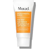 Murad Environmental Shield City Skin Age Defense Broad Spectrum SPF 50 PA++++ – 100% Mineral Sunscreen with Lutein & Iron Oxides for Blue Light Defense, UVA/UVB & Pollution Protection