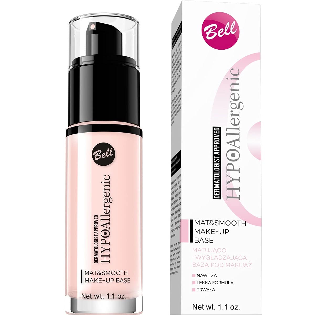 Bell HYPOAllergenic, MatSmooth Makeup Base 30 g, 7 - Salmon Blush