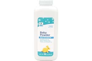 Quality Choice Baby Powder, Pure Cornstarch, Soothing Care for Baby's Delicate Skin, Paraben & Phthalate Free, 15 Ounce Bottle (1)