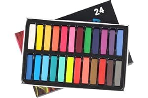 Square Pastel Set 24 Colors Soft Dry Pastel Artist Chalk Pastel Sticks Non Toxic for Office School Pastels Paint Art Drawing 