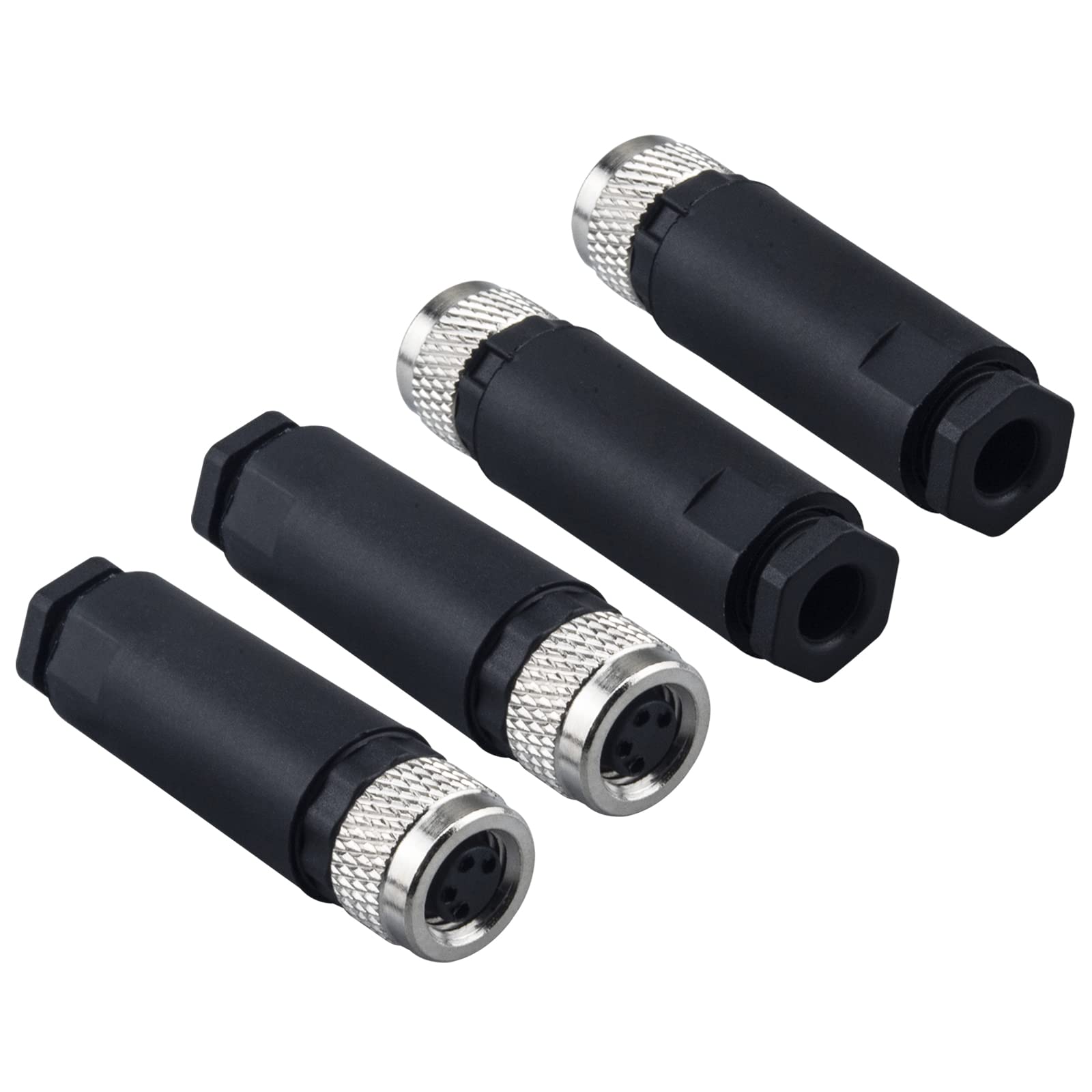 Lonlonty M8 Field Assembly Connector 4-Pin A Coding