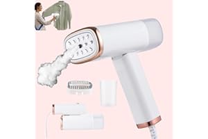 Ailgely Travel Steamer Iron for Clothes,Foldable Handheld Clothing Wrinkles Remover,1000W Powerful Portable Clothes Steamer,20 Second Heat-up,120ml Water Tank,with Brush ,Measure Cup