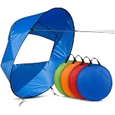 Eetsay Kayak Wind Sail Kit, 42 Inch Foldable with Clear Window for Kayaking Sailing