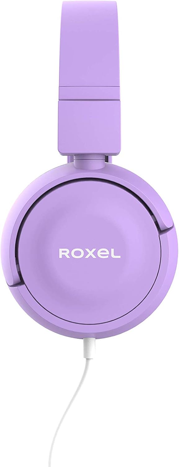 Roxel RX110 Lightweight Wired Foldable Headphones with Mic & Volume Control, On-Ear Headphones, Ergonomic Design - Image 4