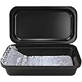 Pet Memory Shop Classical Pet Casket – Safe, Durable and Elegant Burial Box for Dogs, Cats, and Pets – Secure & Loving Memorial, Pet Loss Gift, Ideal for Honoring Loss (Small - Black/Silver)