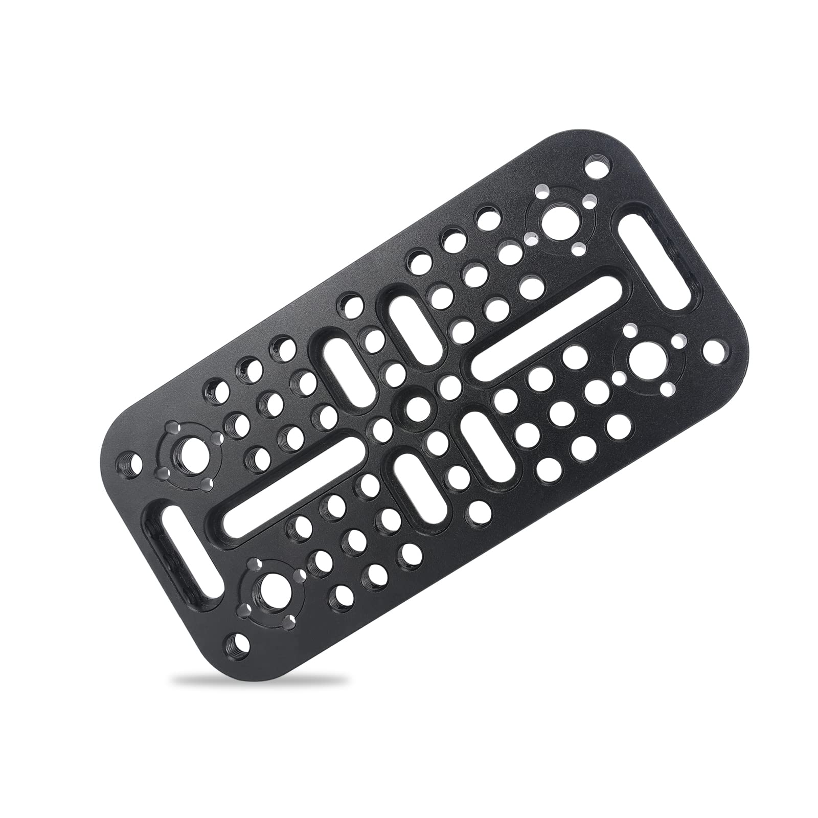 NICEYRIG Multi-function Mounting Cheese Plate with 1/4 and 3/8 Threads for DSLR Camera Rig URSA Mini Camera Rod Clamps Cages Attachment