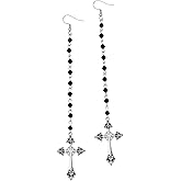 Sacina Gothic Cross Earrings, Goth Earrings, Halloween Christmas New Year Jewelry Gift For Women