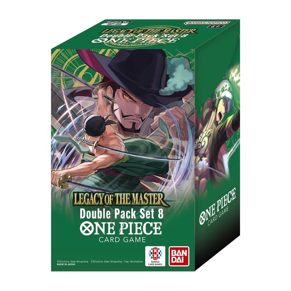 Photo 1 of ***ONE I MISSING BOX IS PRE-OPEN*** BANDAI One Piece TCG: Legacy of The Master Double Pack Set Vol. 08 (DP-08) - 2 Packs