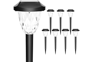 SUNCKET Solar Outdoor Lights, Bright Solar Halloween/Christmas Lights Outdoor with Great Pattern, Waterproof Auto On/Off Solar Lights for Outside Garden Walkway Driveway Yard Pathway(8 Pack)