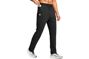 G Gradual Men's Sweatpants with Zipper Pocket Workout Athletic Track Pants Stretch Tapered Joggers for Gym Running Jogging
