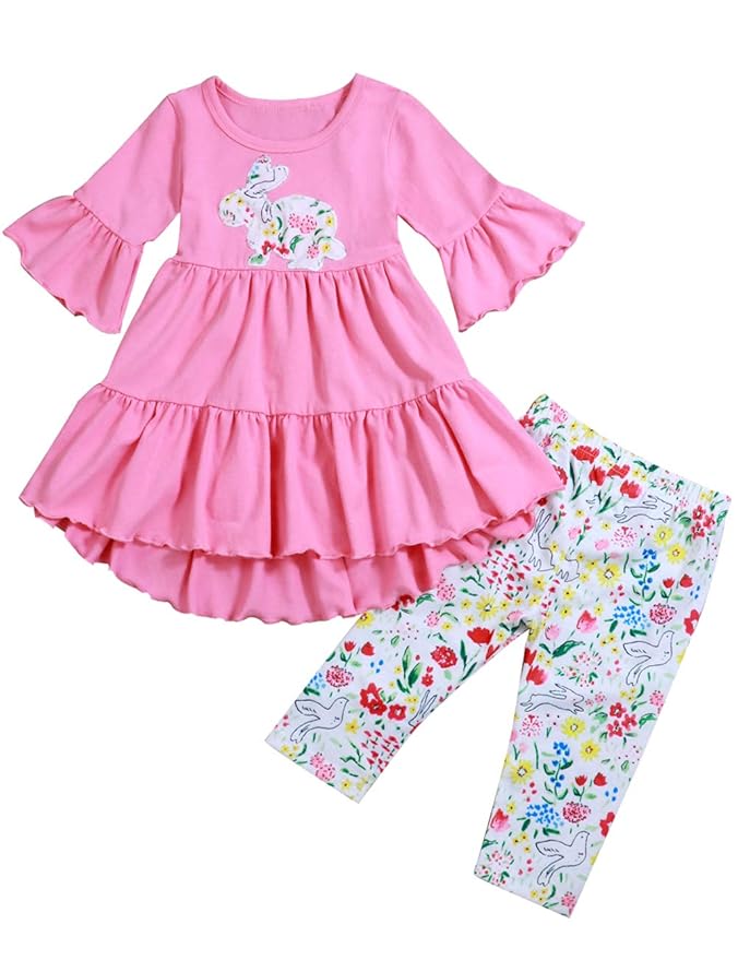 Buy 2PCS Baby Girl Clothes Toddler Sets Kids Baby Girls Outfits Infant