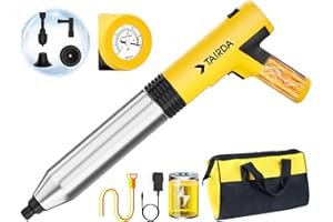 TAIRDA Electric Toilet Plunger, High Pressure Toilet Plungers, Cordless Electric Drain Unclogger Tool with Automatic Pressurized, NO Splash Back, 3 Heads & Storage Bag, for Bathroom Shower Floors