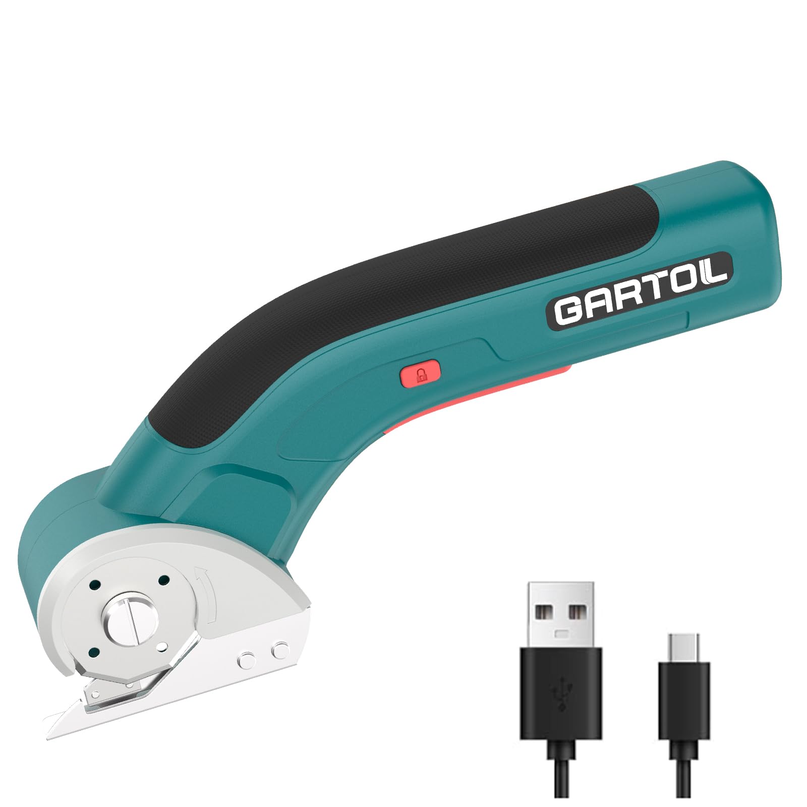 Photo 1 of GARTOL Electric Cardboard Cutter, Cordless Electric Scissors for Box, Plastic, Carpet, Fabric, Leather, Cardboard, Low Noise, Portable Powerful Rotary Cutter for Sewing, Crafts, DIY Projects