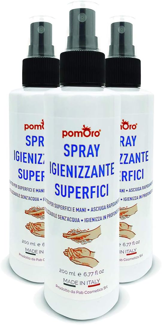spray igienizzante per le mani