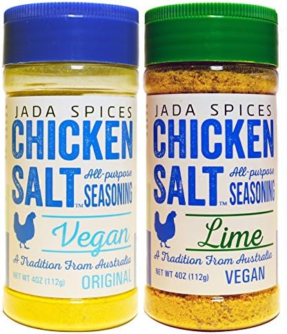 Chicken Salt - Vegan, NO MSG, Gluten Free, Australia's #1 All-Purpose Seasoning, (Original and Lime)