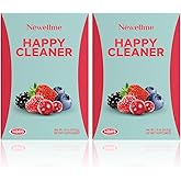 NEWELLME Happy Cleaner Digestive Supplement Powder, Gut Health Drink Mix with Probiotics, Digestive Enzymes & Fiber, Supports Digestion and Bloating, Berry Flavor, 28 Sachets (2 Boxes)