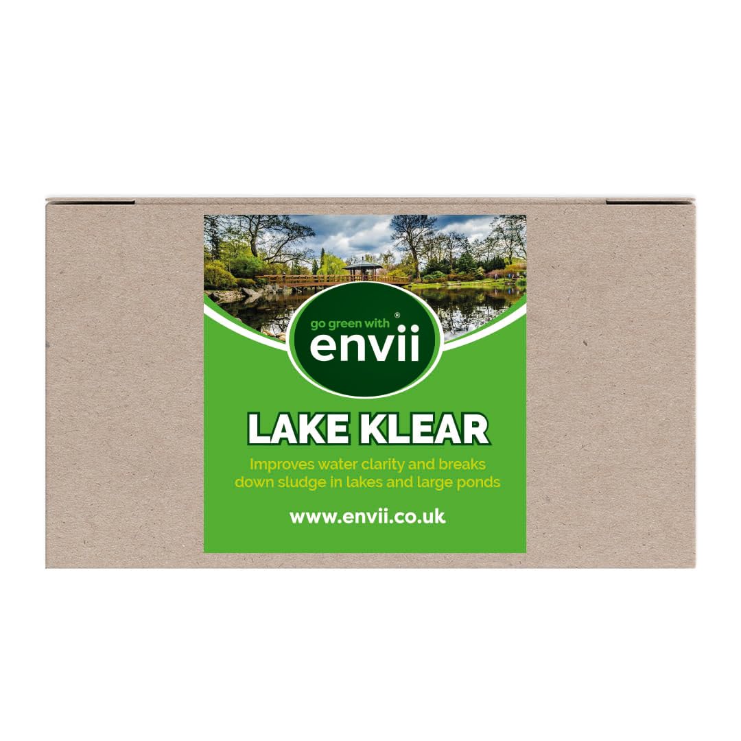 Envii Lake Klear – Natural Large Pond & Lake Treatment for Sludge, Green Water, Blanket Weed & Duckweed – Treat’s 1,000,000 Litres of Water