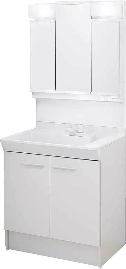 Amazon Lixil リクシル Inax 洗面化粧台 セット V1シリーズ 2ハンドル混合水栓 扉タイプ ホワイト 間口750mm V1n1 750 Vp1h 3面鏡全収納タイプ Led Md7x3 753tyj Diy 工具 ガーデン
