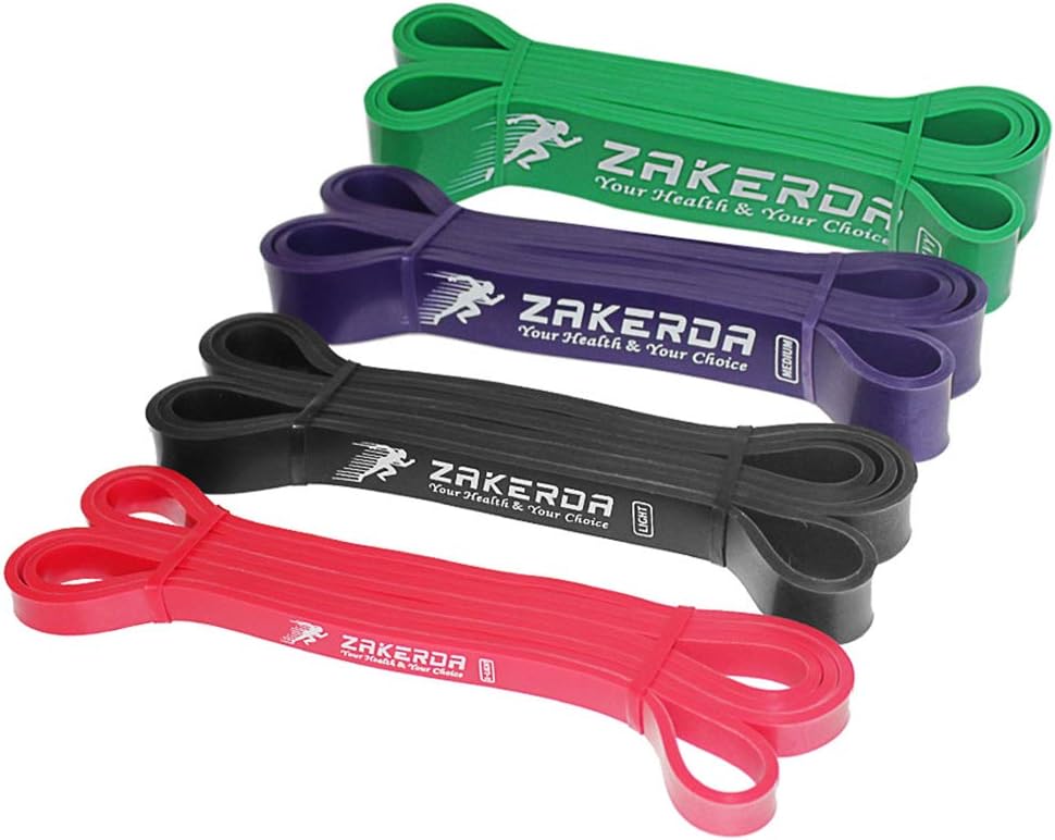 OUYEE Thicken Exercise Resistance Bands Set Include 4 Stretch Resistance Bands - Extra Heavy Fitness Resistance Bands, Perfect for Gym, Resistance Training, Home Workouts