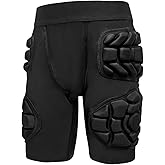 Topeter Youth Football Girdle with Hip and Thigh Pads, Protective Padded Compression Shorts with Cup Pocket