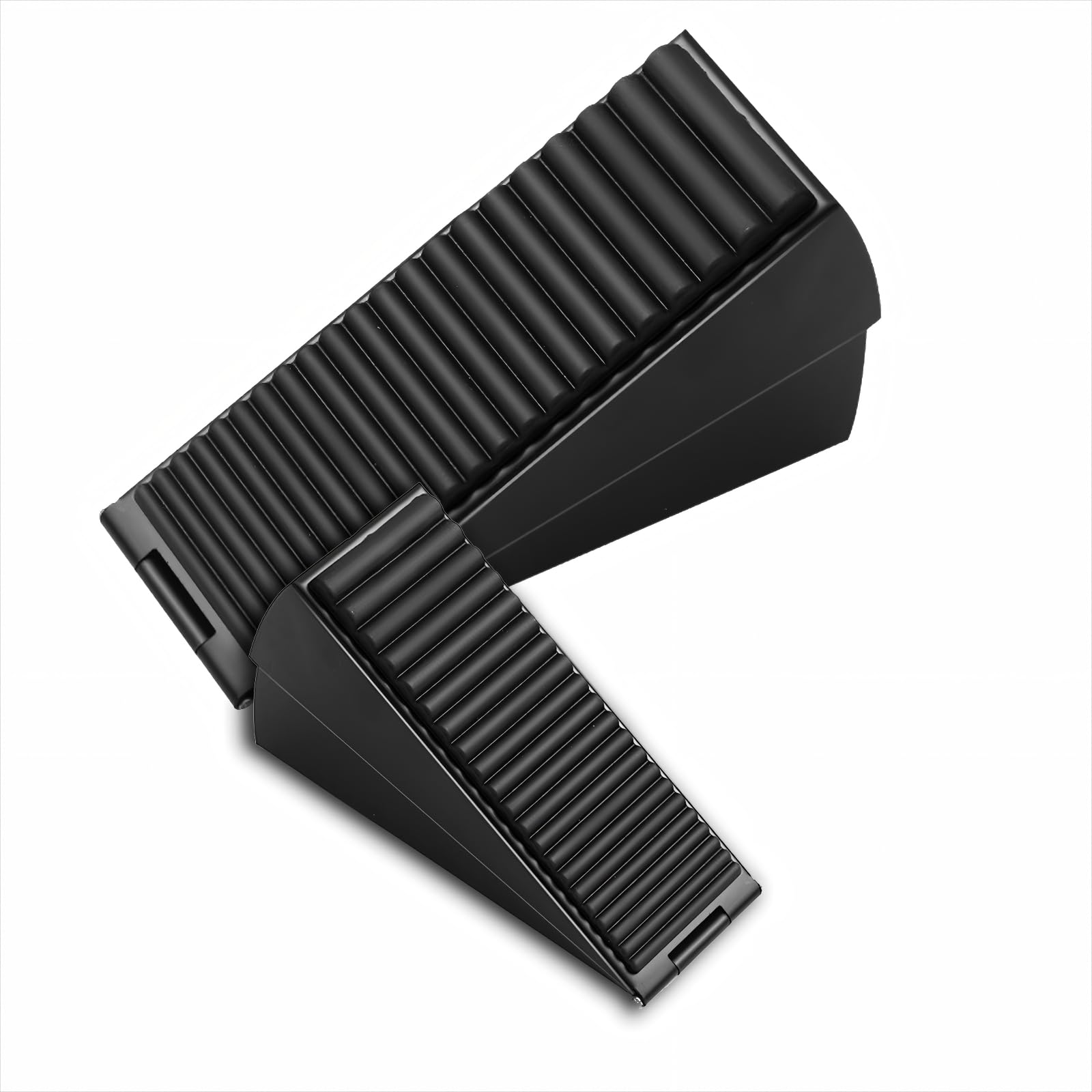 Lylxienty 2 Pack Door Stop Door Stopper 3 Inch Door Wedges Indoors Rubber Door Wedge Stopper Rubber Door Stoppers for Doors, Large Heavy Duty Doorstop Wall Protector