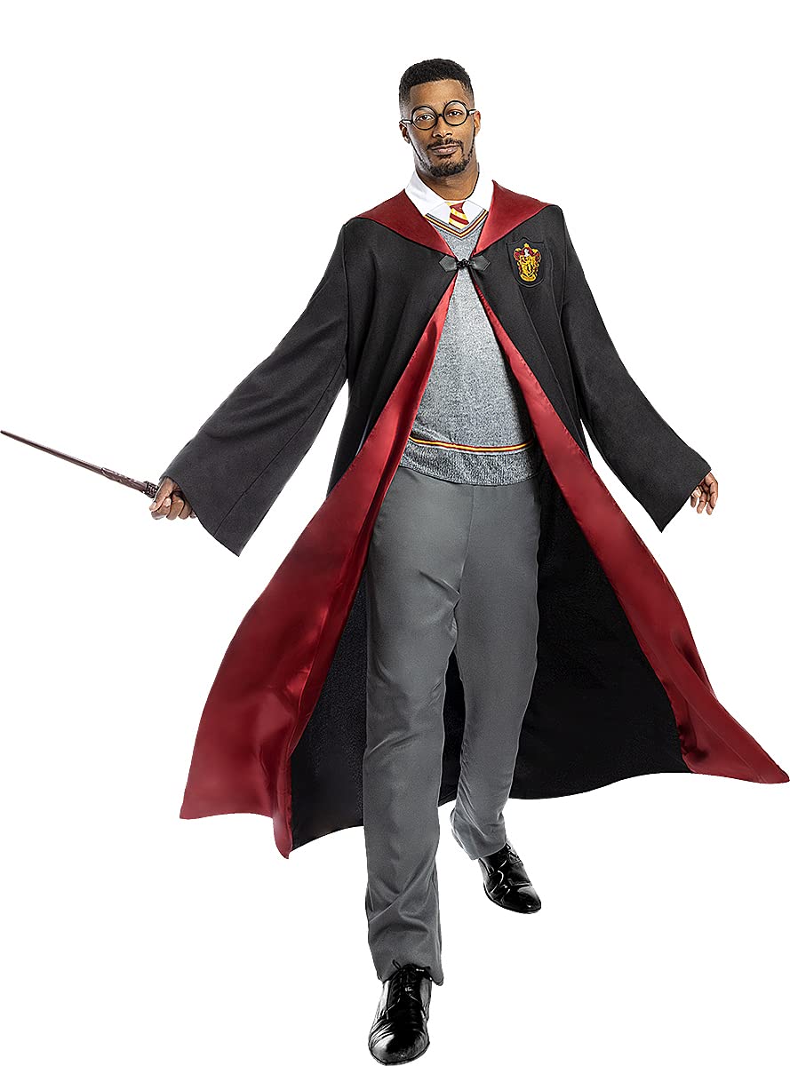 Funidelia | Harry Potter Costume for men and women Wizards, Gryffindor, Hogwarts - Costume for adults, accessory fancy dress & props for Halloween, carnival & parties - Size M - Black