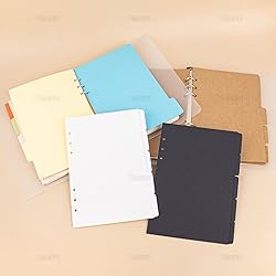 AUEAR, 4 Sets Paper Divider Index Page Tab Cards 4