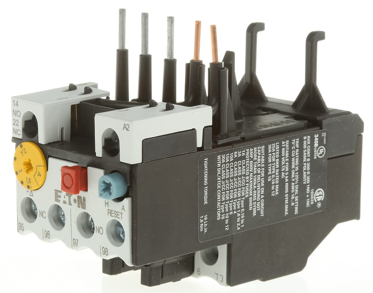 Eaton ZB12 – 2,4 Black White Power Relay – Power Relay 3 A, Black, White)