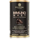 Essential Nutrition Immuno Whey Protein Powder Chocolate | Immunity Protein Powder, Isolate &amp; Hydrolyzed Whey, Glutamine, Amino Acids, Beta Glucan to Support Glutathione Production
