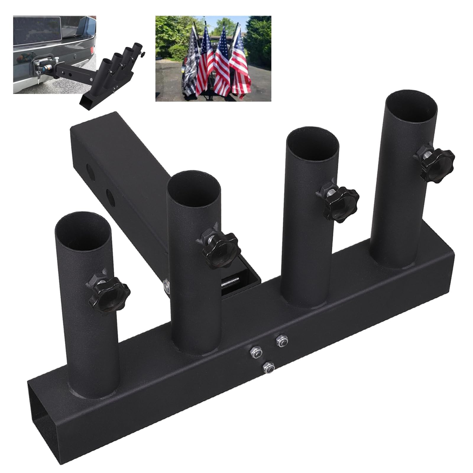 VANROUG Upgrade Hitch Mount 4 Truck Flag Pole Holder,Fishing Rod Black | eBay VANROUG Upgrade Hitch Mount 4 Truck Flag Pole Holder,Fishing Rod Black | eBay