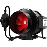 VIVOSUN 6 Inch 390 CFM Inline Duct Fan with Variable Speed Controller HVAC Blower for Ventilation