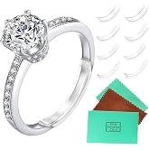 Likimar Ring Size Adjuster for Thin Loose Rings - Clip-on Spacers(8 pcs) | Only for Thin Bands, Easily Insert, Fit 1-4mm Width Bands, Stop Spinning Instantly, Safe &amp; Comfortable for Daily Wear