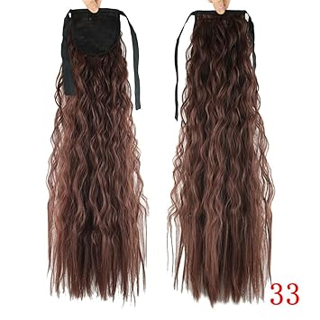 Remeehi Curly Long Tie Up Ponytail Clip In Hair Extensions One