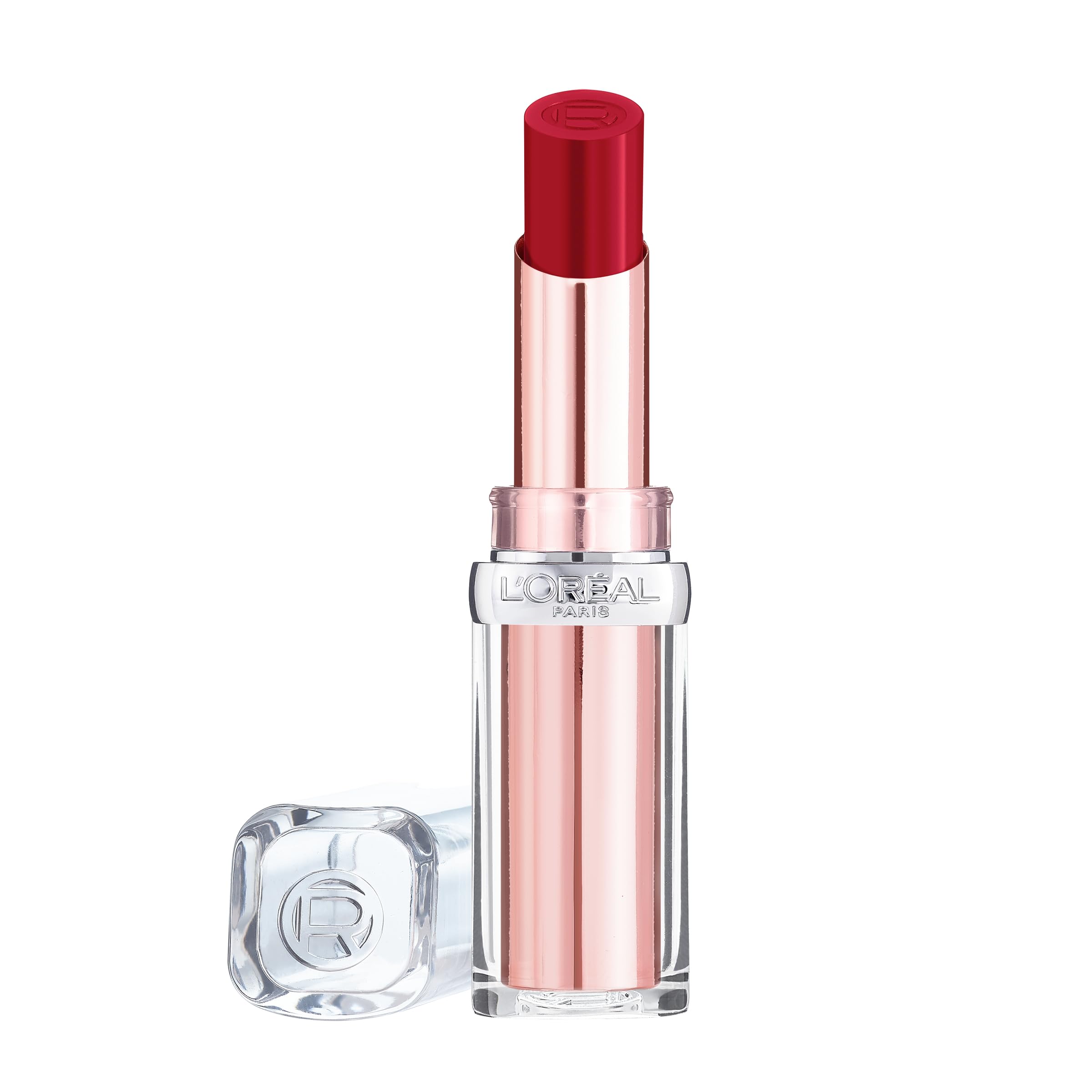 L'Oreal Paris Lipstick, Balm-In-Lipstick, Keep Lips Hydrated and Smooth, Natural-Looking Shiny Finish, Glow Paradise, 350 Rouge Paradise? โ image 1
